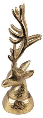 Produktbild von Clayre & Eef Figur Hirsch 17 cm Goldfarbig Aluminium