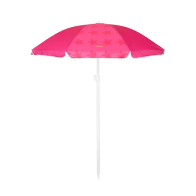 Produktbild von Sonnenschirm Strand Polyester 210x160cm Fuchsia