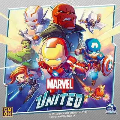 Produktbild von Asmodee CMND1300 Marvel United, Familienspiel, Kartenspiel, Deutsch