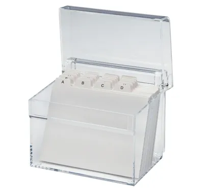 Immagine prodotto di MAUL A6 Astuccio per biglietti da visita in acrilico 15,9 x 12,7 x 12,5 cm trasparente