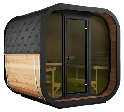 Produktbild von Premium Holz Outdoor Dampfbad Sauna Barrel für 4-6 Personen