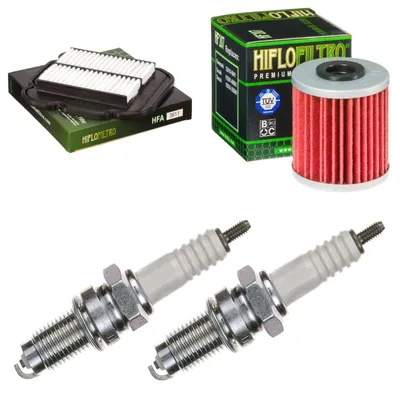 Obrázok produktu pre Servisná sada pre Kawasaki KLV 1000 A 2004–2006: vzduchový filter, olejový filter, zapaľovacie sviečky od pamoto –