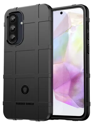 Productafbeelding van MobyDefend Hoesje - Geschikt voor Samsung Galaxy A36 / Galaxy A56 - Rugged Shield TPU Backcover - Zwart