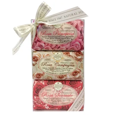 Produktbild von Nesti Dante Geschenkset Seife rosa 3x150gr.