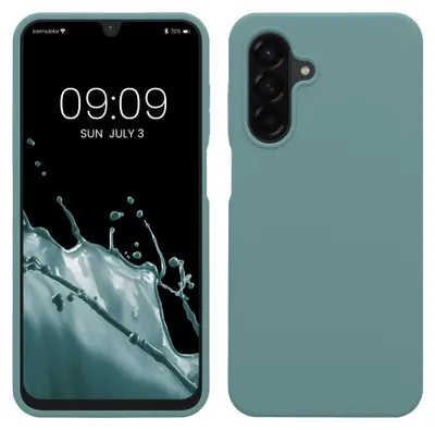 Produktbild von kwmobile Handyhülle für Samsung Galaxy A26 5G Hülle - Case Silikon - Kabelloses Laden - Schutzhülle Cover in Arctic Night