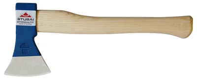 Produktbild von STUBAI Haushaltsbeil mit Stiel 450 mm, 1000 g – Im Gesenk geschmiedet, geschliffen und poliert – Stabiler Eschenholzstiel – Kraftvolles Universalbeil für Bau, Garten, Holzspalten und Heimwerken