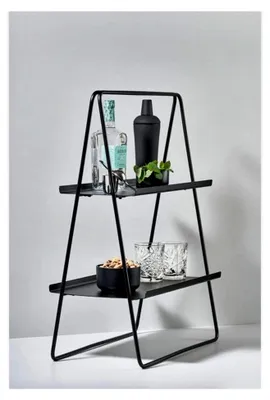 Produktbild von A-Table Regal, Standregal aus Metall, 53 x 29 x 75 cm, Weiß