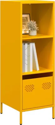 Immagine prodotto di vidaXL Credenza giallo senape 35x39x103,5 cm acciaio