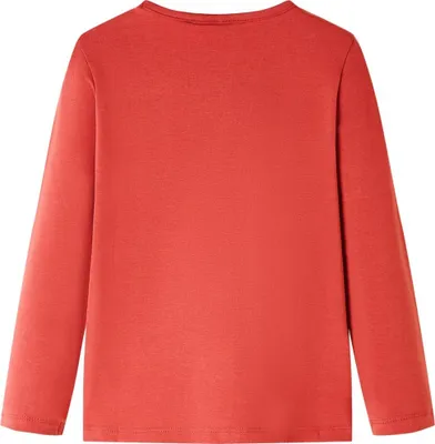 Produktbild von vidaXL Kinder-Langarmshirt Dunkelrot 92