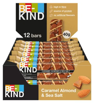 Produktbild von BE-KIND 0602652257797, Snack bars, Mandeln, Meersalz, 40 g, 213 kcal, 6,4 g, 13,3 g