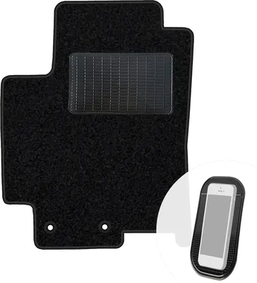Image de moto-MOLTICO Tapis de sol conducteur Auto Velours côté conducteur Tapis de sol conducteur noir 1 pièce pour Kia Rio IV, Stonic à partir de 2017