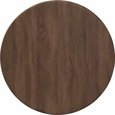 Image de Plateau de table vidaXL, aspect chêne brun, Ø 30 x 1,5 cm, aggloméré