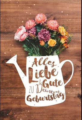 Produktbild von Geburtstag - Glückwunschkarte im Format 11,5 x 17 cm mit Umschlag