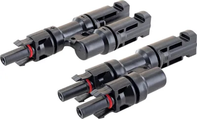 Produktbild von Schwaiger MC4 Verteiler/Kurzadapter 2in1, Farbe:Schwarz