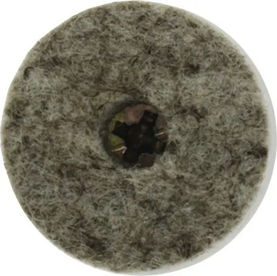 Produktbild von Tarrox Filzgleiter mit Schraube 28 mm rund braun/vernickelt 24 Stück