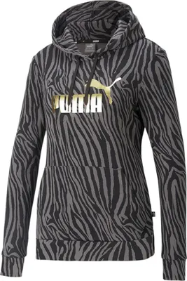 Produktbild von PUMA Ess+ Tiger Hoodie Damen puma black XS
