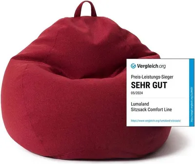 Produktbild von LUMALAND Comfort Line Sitzsack L, 185 L - bequemer Sofa Sessel - ideal zum Pouf