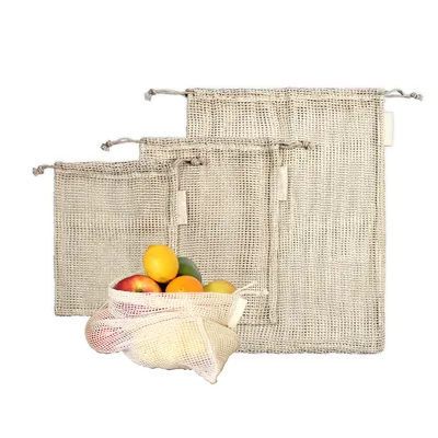 Produktbild von LIVOO Netztaschen für Obst und Gemüse Einkaufsnetze Obstnetze SEP129