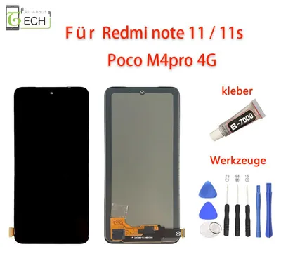 Produktbild von Für Xiaomi Redmi Note 11 / 11s Poco M4 Pro LCD Display Bildschirm Touchscreen...