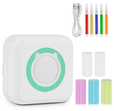 Obrázek produktu pro Mini tiskárna, mobilní fototiskárna, bezdrátová termální tiskárna, Bluetooth tiskárna pro chytré telefony