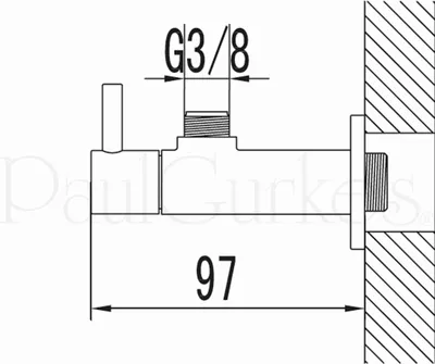 Produktbild von PaulGurkes Eckventil 1/2' auf 3/8' rund