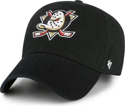 Image de Casquette ajustable 47 Brand - CLEAN UP Anaheim Ducks noir