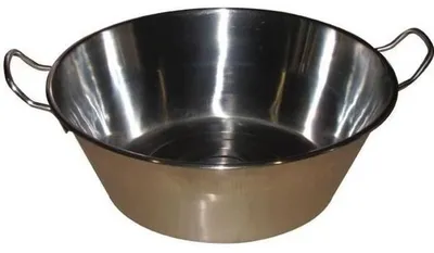 Obrázok produktu pre Nádoba na varenie, hrniec a konfitúra, 38 cm, strieborná, nerezová oceľ, objem 9 litrov, kovové rúčky, vhodná na všetky typy sporákov, vrátane indukčných