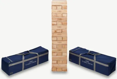 Produktbild von Ubergames - Stapelturm aus Hartholz - 55 kg - Bis zu 250+ cm hoch - Hergestellt in Indien - In n Tragetaschen
