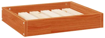 Obrázek produktu pro vidaXL Pelíšek pro psy, hnědý, 51,5 x 44 x 9 cm, masivní borovice