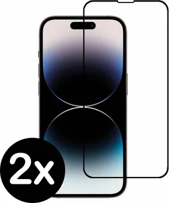 Obrázek produktu pro Smartphonica Celoplošná ochrana displeje z tvrzeného skla pro iPhone 14 Pro z tvrzeného skla se zaoblenými rohy - 2 kusy