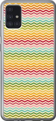 Produktbild von MuchoWow® Handyhülle Schutzhülle Hülle für Telefoonhoesje Samsung Galaxy A52 5G Muster - Regenbogen - Retro Silikon Softcase Handy Hülle - Umschlag