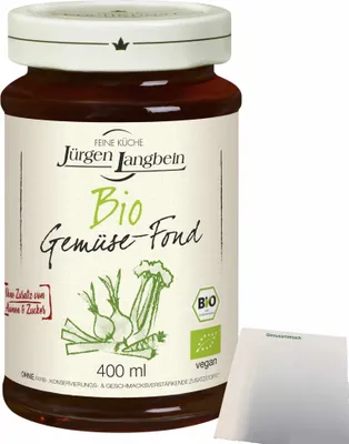 Produktbild von Jürgen Langbein Gemüse-Fond (400ml Glas) + usy Block