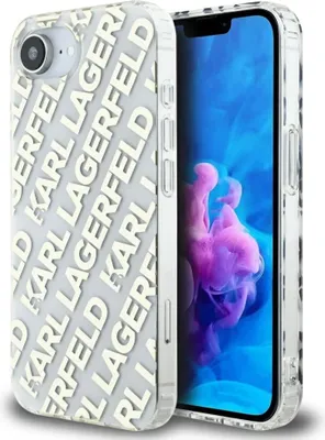 Produktbild von Karl Lagerfeld Repeat Logo Iphone 16e Gold Handyhülle    One Size