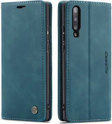 Image de Xiaomi Mi 9 Case, RetroPolyuréthaneLeather Case, Card Pockets, Magnetic Closure, Case with Stand Function for Xiaomi Mi 9 blue
