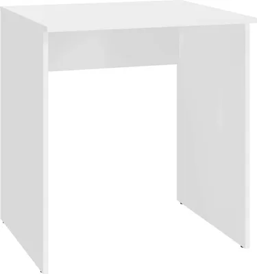 Produktbild von MATKAM kleiner Schreibtisch Bodo 70R Konsole H 75 x B 70 x T 50 cm, laminierte Möbelplatte, stabile Konstrukton (Weiß)