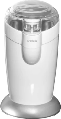 Obrázek produktu pro Bomann KSW 446 CB, Čepelový mlýnek, 40 g, Plast, Stříbrná, Bílá, Nerezová ocel, 120 W