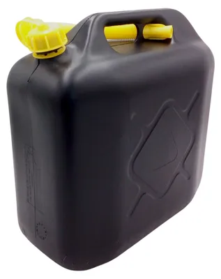 Produktbild von Kfz Benzinkanister 20 l mit Einfüllstutzen und Schraubverschluss, schwarz, Ersatzkanister, Reservekanister 20 Liter Kraffstoffkanister