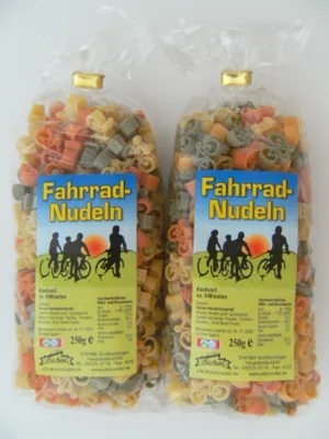 Produktbild von Streuteile Fahrräder aus Nudelteig, 2X 250 g, Nudeln, Pasta, Dekoration, Delikatesse, Fahrrad