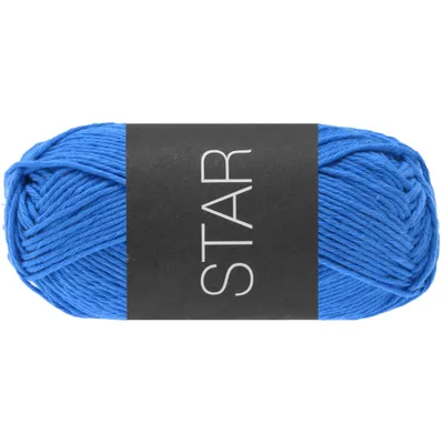Produktbild von Lana Grossa STAR 50 g klassisches Topflappengarn 100 % Baumwolle 90 m Farbe 008 - Enzianblau