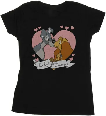 Produktbild von Disney - "Lady And The Tramp" T-Shirt für Damen BI14921 (M) (Schwarz)