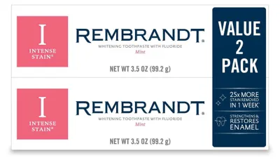 Productafbeelding van Rembrandt Intense Stain Whitening Tandpasta, Mint, 99,2 g, 2-Pack