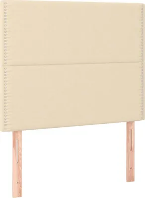 Produktbild von Kopfteile 2 Stk. Creme 90x5x78/88 cm Stoff