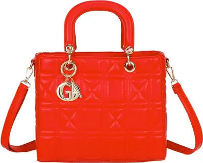 Produktbild von Gallantry, Handtasche für Damen mit Steppmuster und Schultergurt, Rot