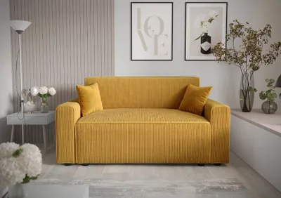 Produktbild von Roe Furniture Schlafsofa Mira Bis, Gelb, 171 x 90 cm, mit Bettkasten