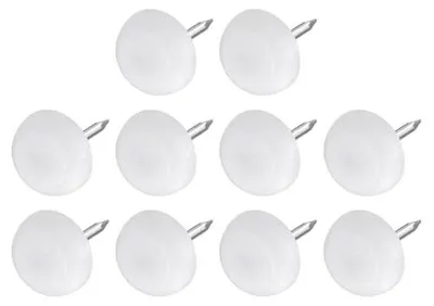 Zdjęcie produktu dla Ślizgacze do mebli plastikowe okrągłe z gwoźdźmi 12 mm 40 szt
