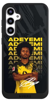 Produktbild von NIVOCASE Handyhülle für Samsung Galaxy S23 FE  Hülle NIVOpure Case Schwarz BVB Borussia Dortmund Karim Adeyemi