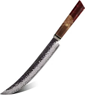 Immagine prodotto di Coltello da cucina damascato AI-37350 - Slicer Rosso KP37350