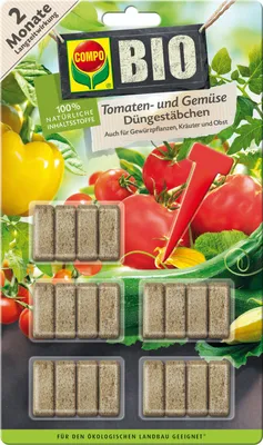 Produktbild von COMPO  Tomaten + Gemüse Düngestäbchen 20 Stück Packung
