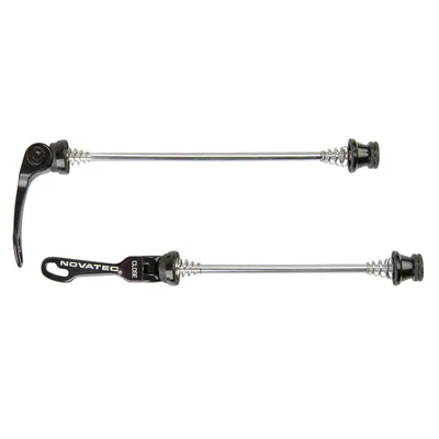 Produktbild von Novatec Schnellspanner Fahrrad Achse vorne hinten Set 100 135 mm Schnellspannachse