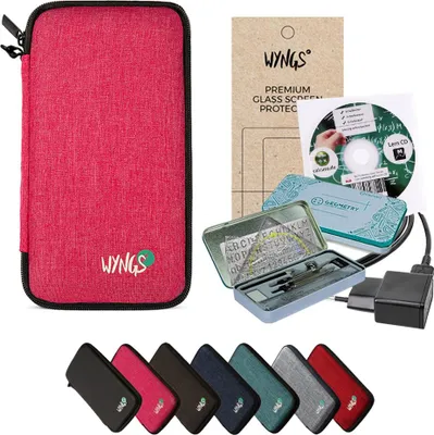 Produktbild von CALCUSO Zubehör Streberpaket Pink kompatibel für Grafikrechner TI 84 Plus CE-T (Python)
